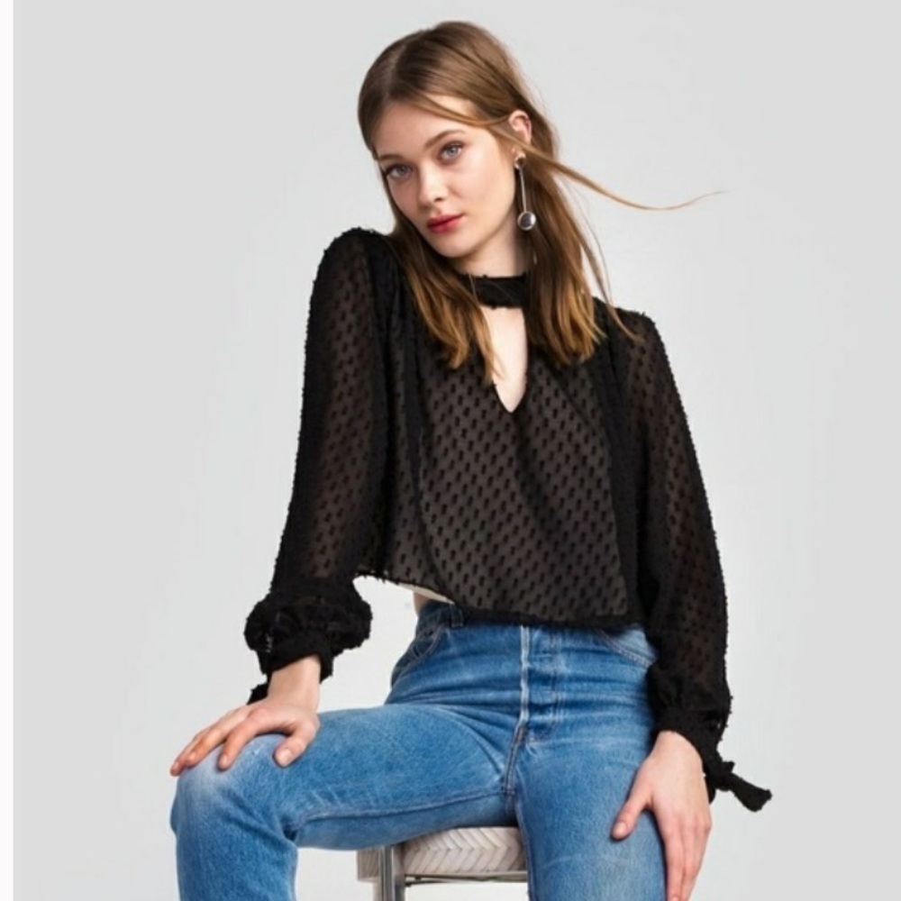 Wildfox Miami Dot blouse small - Picture 3 of 3